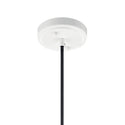 One Light Pendant from the Zailey Collection in White Finish by Kichler
