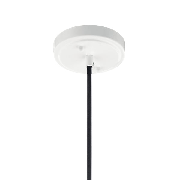 One Light Pendant from the Zailey Collection in White Finish by Kichler