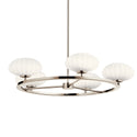 Six Light Chandelier from the Pim Collection in Polished Nickel Finish by Kichler
