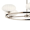Six Light Chandelier from the Pim Collection in Polished Nickel Finish by Kichler