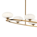 Six Light Chandelier from the Pim Collection in Fox Gold Finish by Kichler