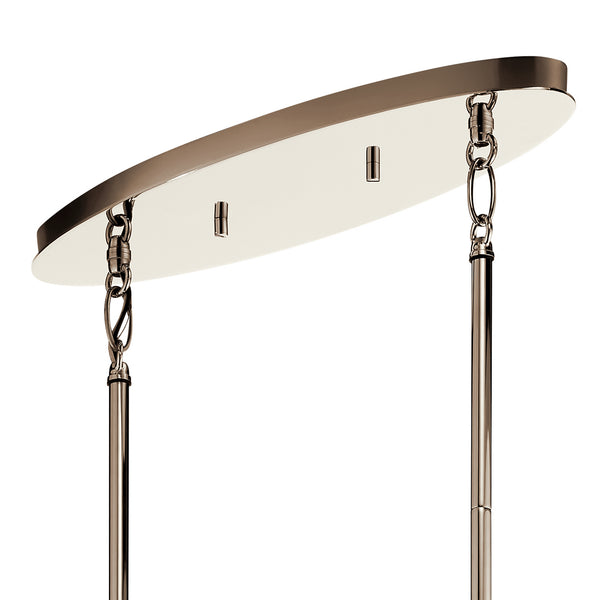 Six Light Chandelier from the Pim Collection in Polished Nickel Finish by Kichler