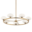 Seven Light Chandelier from the Pim Collection in Fox Gold Finish by Kichler