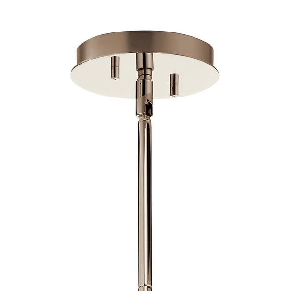 Seven Light Chandelier from the Pim Collection in Polished Nickel Finish by Kichler