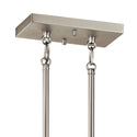 Four Light Linear Chandelier from the Skagos Collection in Brushed Nickel Finish by Kichler