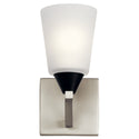 One Light Wall Sconce from the Skagos Collection in Brushed Nickel Finish by Kichler