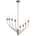 Eight Light Chandelier from the Hatton Collection in Classic Pewter Finish by Kichler