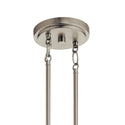 Four Light Linear Chandelier from the Voclain Collection in Brushed Nickel Finish by Kichler