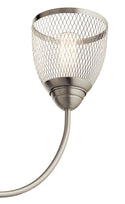 Four Light Linear Chandelier from the Voclain Collection in Brushed Nickel Finish by Kichler