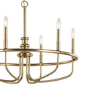 Six Light Chandelier from the Capitol Hill Collection in Classic Bronze Finish by Kichler