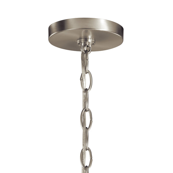 Six Light Chandelier from the Capitol Hill Collection in Brushed Nickel Finish by Kichler