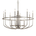 12 Light Chandelier from the Capitol Hill Collection in Brushed Nickel Finish by Kichler