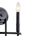 Two Light Wall Sconce from the Capitol Hill Collection in Black Finish by Kichler