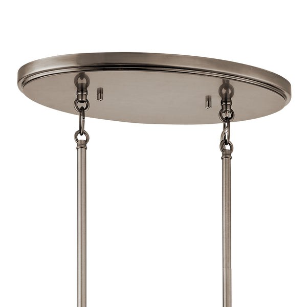 Eight Light Chandelier from the Nye Collection in Classic Pewter Finish by Kichler