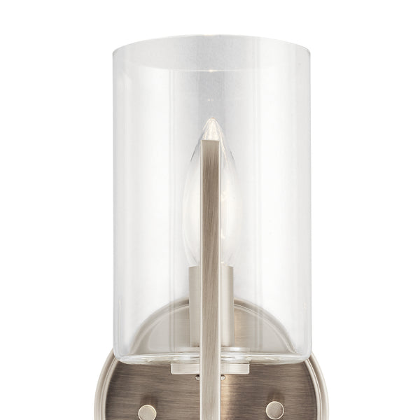 One Light Wall Sconce from the Nye Collection in Classic Pewter Finish by Kichler
