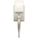 One Light Wall Sconce from the Marette Collection in Brushed Nickel Finish by Kichler
