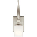 One Light Wall Sconce from the Marette Collection in Brushed Nickel Finish by Kichler