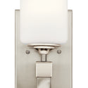 One Light Wall Sconce from the Marette Collection in Brushed Nickel Finish by Kichler