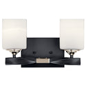 Two Light Bath from the Marette Collection in Black Finish by Kichler
