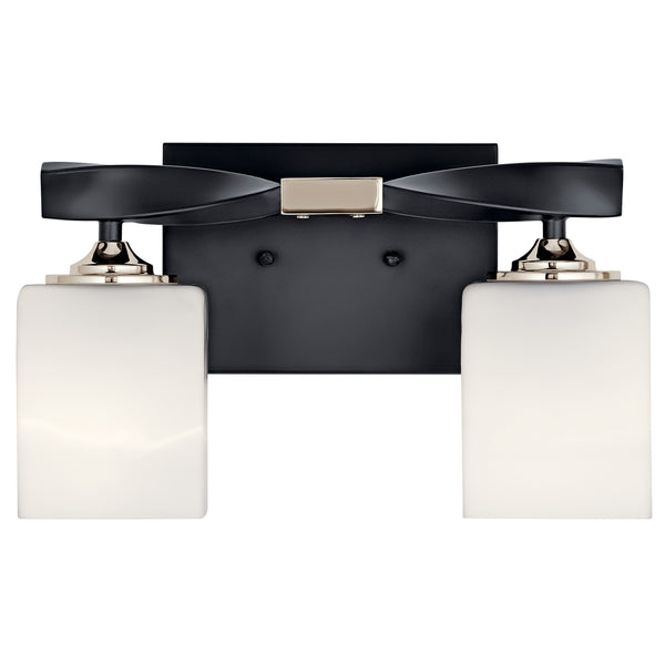 Two Light Bath from the Marette Collection in Black Finish by Kichler