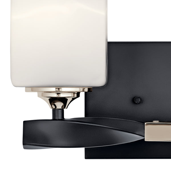 Two Light Bath from the Marette Collection in Black Finish by Kichler