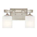 Two Light Bath from the Marette Collection in Brushed Nickel Finish by Kichler