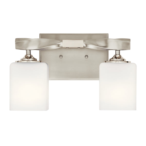 Two Light Bath from the Marette Collection in Brushed Nickel Finish by Kichler