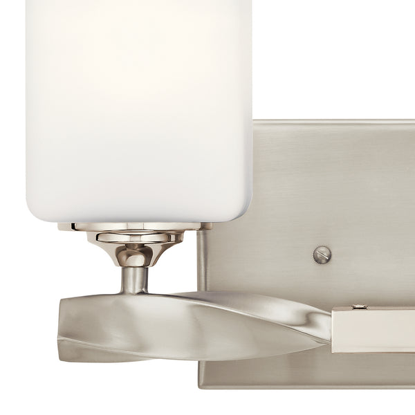 Two Light Bath from the Marette Collection in Brushed Nickel Finish by Kichler