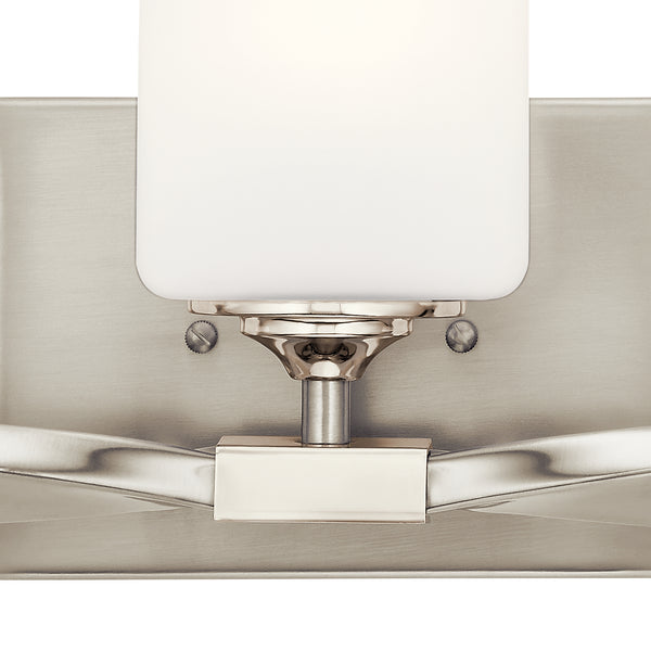 Three Light Bath from the Marette Collection in Brushed Nickel Finish by Kichler