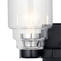 Two Light Bath from the Vionnet Collection in Black Finish by Kichler