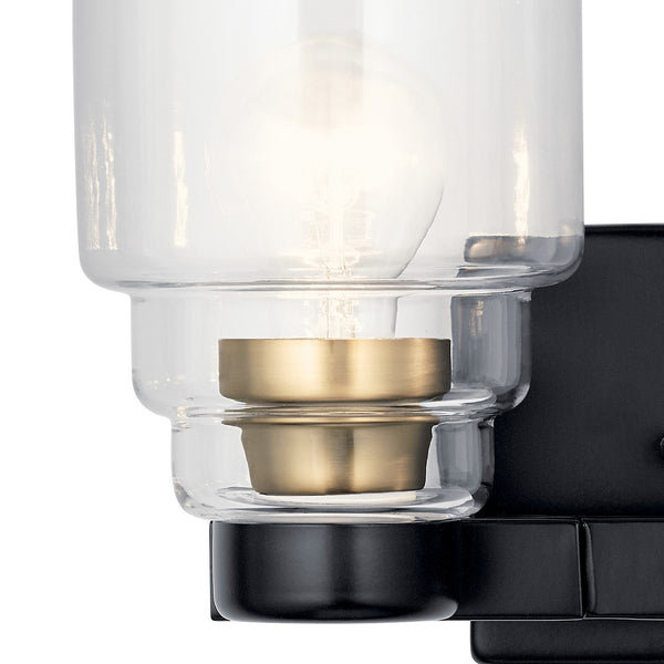 Two Light Bath from the Vionnet Collection in Black Finish by Kichler