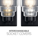 Four Light Bath from the Vionnet Collection in Black Finish by Kichler