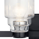 Four Light Bath from the Vionnet Collection in Black Finish by Kichler