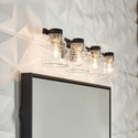 Four Light Bath from the Vionnet Collection in Black Finish by Kichler