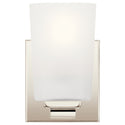 One Light Wall Sconce from the Roehm Collection in Polished Nickel Finish by Kichler