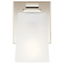 One Light Wall Sconce from the Roehm Collection in Polished Nickel Finish by Kichler