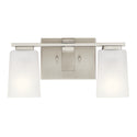 Two Light Bath from the Roehm Collection in Brushed Nickel Finish by Kichler