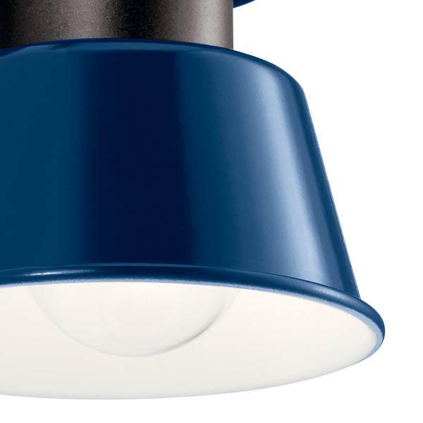 One Light Outdoor Wall Mount from the Lozano Collection in Catalina Blue Finish by Kichler