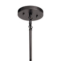 One Light Outdoor Pendant from the Lozano Collection in Black Finish by Kichler