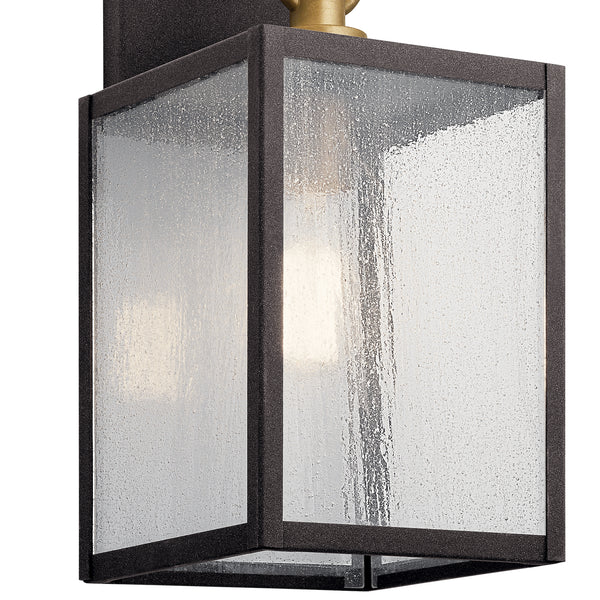 One Light Outdoor Wall Mount from the Lahden Collection in Weathered Zinc Finish by Kichler
