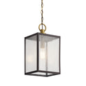 One Light Outdoor Pendant/Semi Flush Mount from the Lahden Collection in Weathered Zinc Finish by Kichler