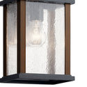 One Light Outdoor Wall Mount from the Marimount Collection in Black Finish by Kichler