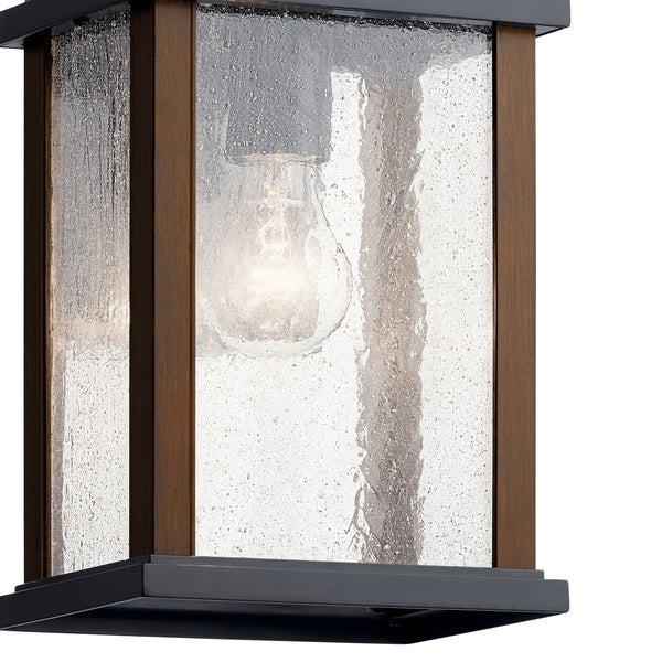 One Light Outdoor Wall Mount from the Marimount Collection in Black Finish by Kichler