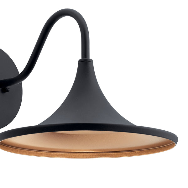 LED Outdoor Wall Mount from the Elias Collection in Textured Black Finish by Kichler
