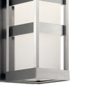 LED Outdoor Wall Mount from the Ryler Collection in Brushed Aluminum Finish by Kichler