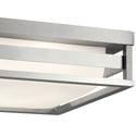 LED Outdoor Flush Mount from the Ryler Collection in Brushed Aluminum Finish by Kichler