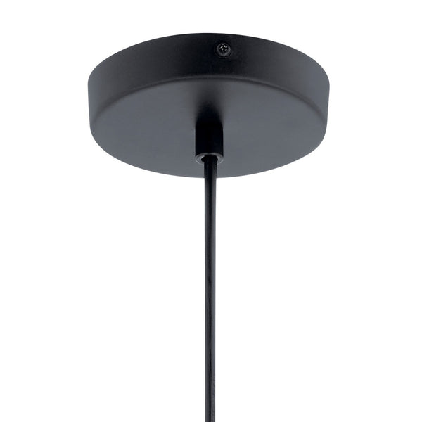 LED Pendant from the Moonlit Collection in Matte Black Finish by Kichler