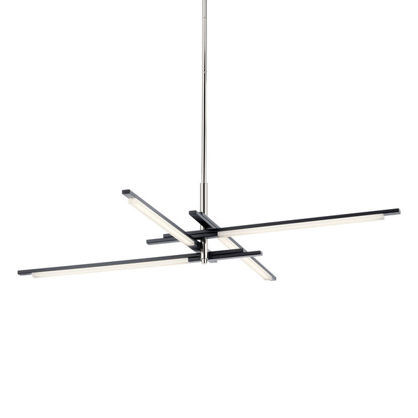 LED Pendant from the Charter Collection in Matte Black Finish by Kichler