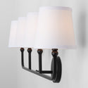 Four Light Vanity from the Dawson Collection in Matte Black Finish by Capital Lighting