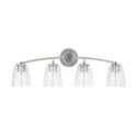 Four Light Vanity from the Oran Collection in Antique Silver Finish by Capital Lighting